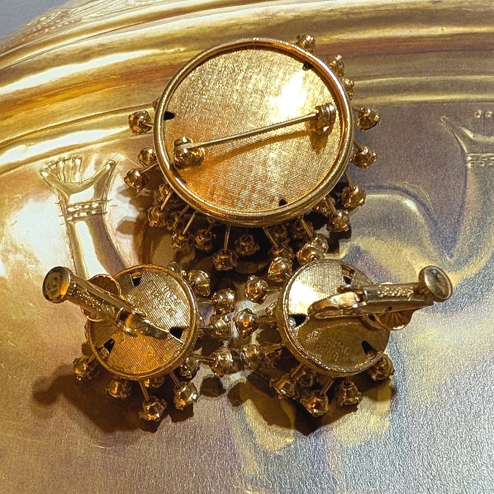 RARE Sputnik Corocraft 1960s Demi Parure - Picture 5 of 7